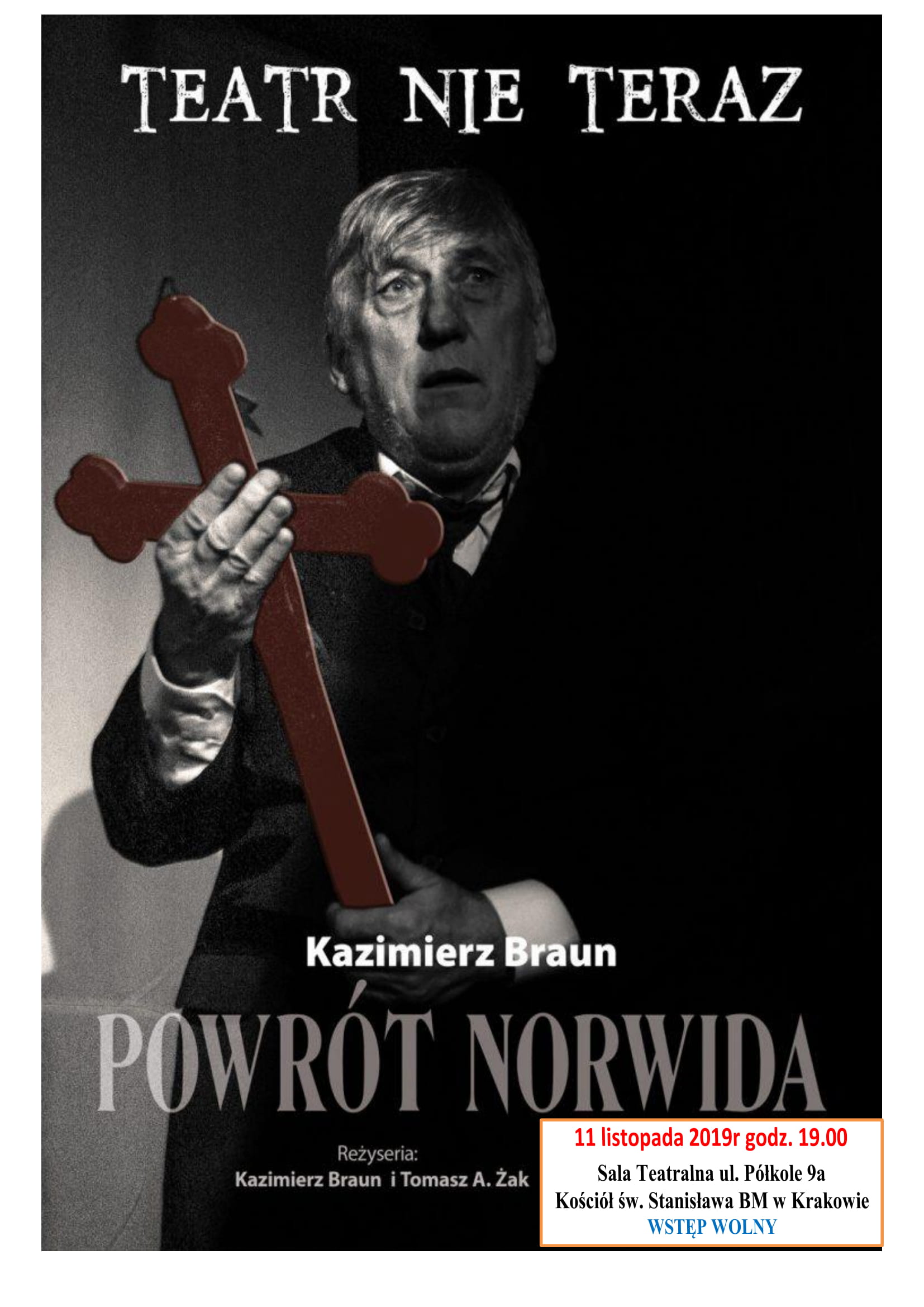 Plakat Powrót Norwida 1